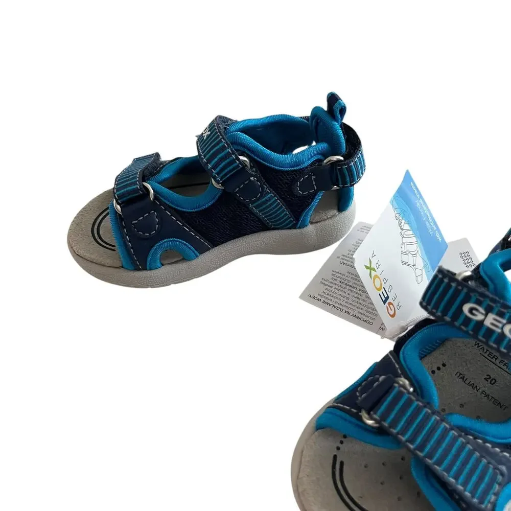 Geox Respira Boys Navy Water Friend;y  Sport Sandals size 20/US 4.5 NWT